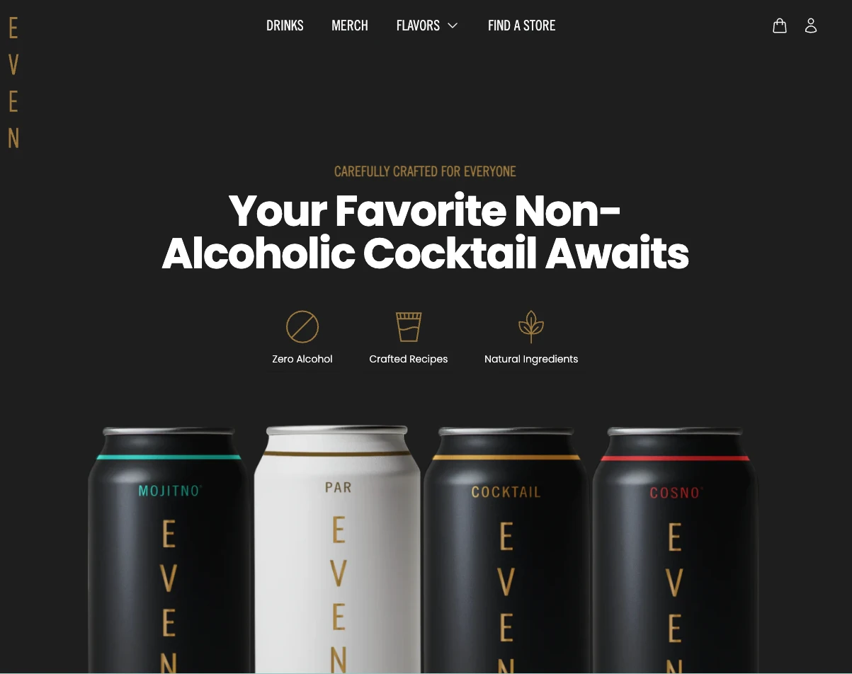 Screenshot of Drink EVEN