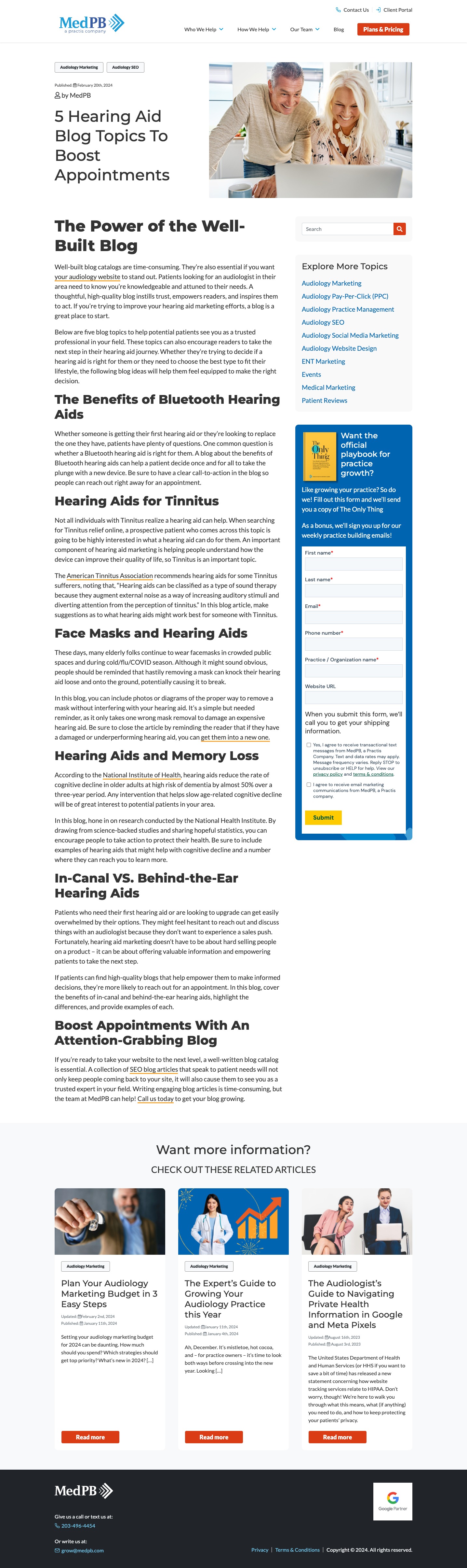 Screenshot of medpb.com