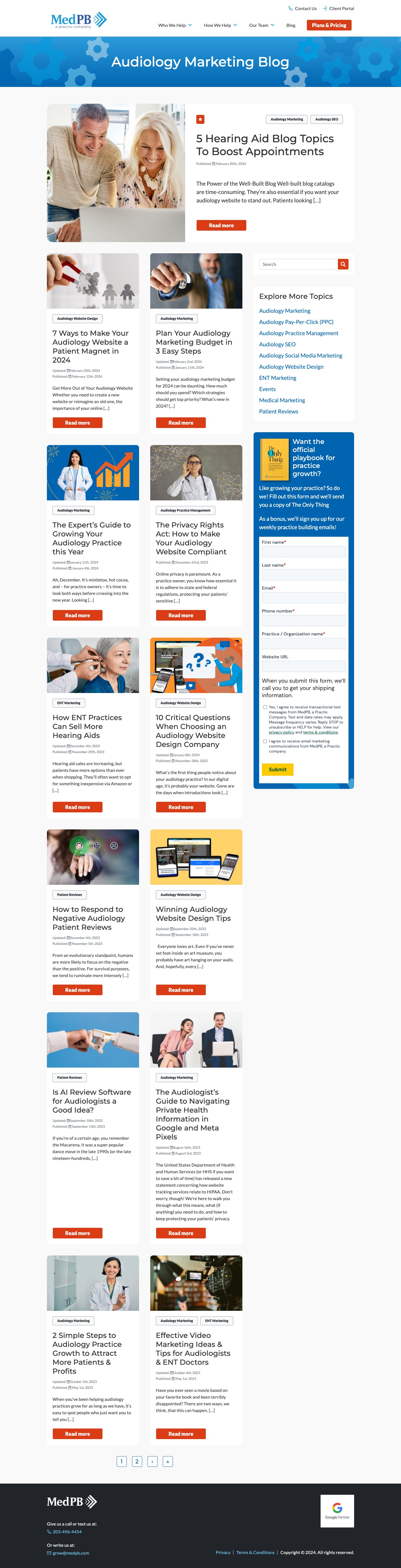 Screenshot of medpb.com